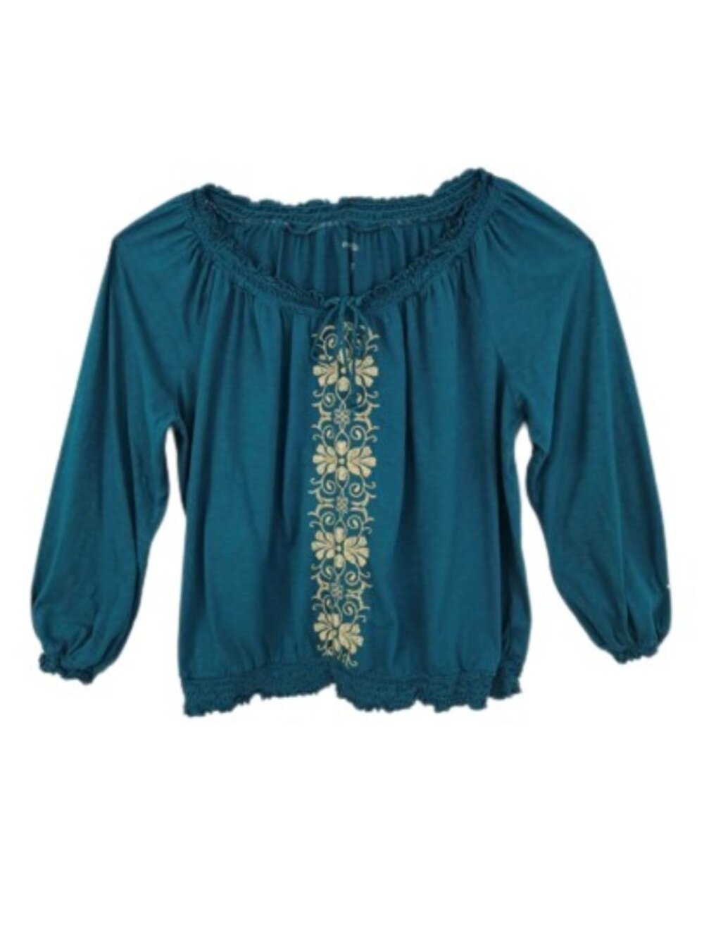 St. John's Bay Embroidered Peasant Top 1X